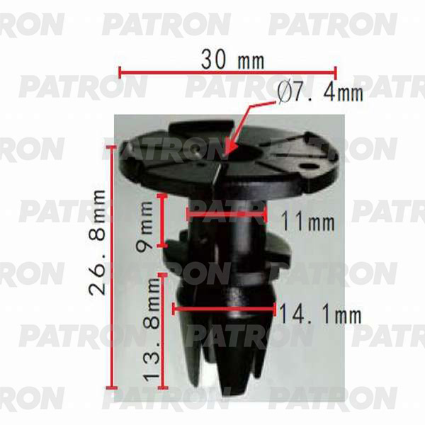 

Клипса пластмассовая PATRON p370339