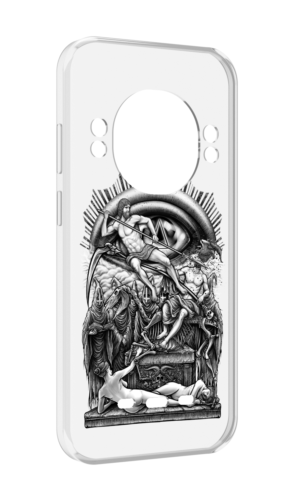 

Чехол MyPads оракул черно белый для UleFone Power Armor 16 Pro, Прозрачный, Tocco