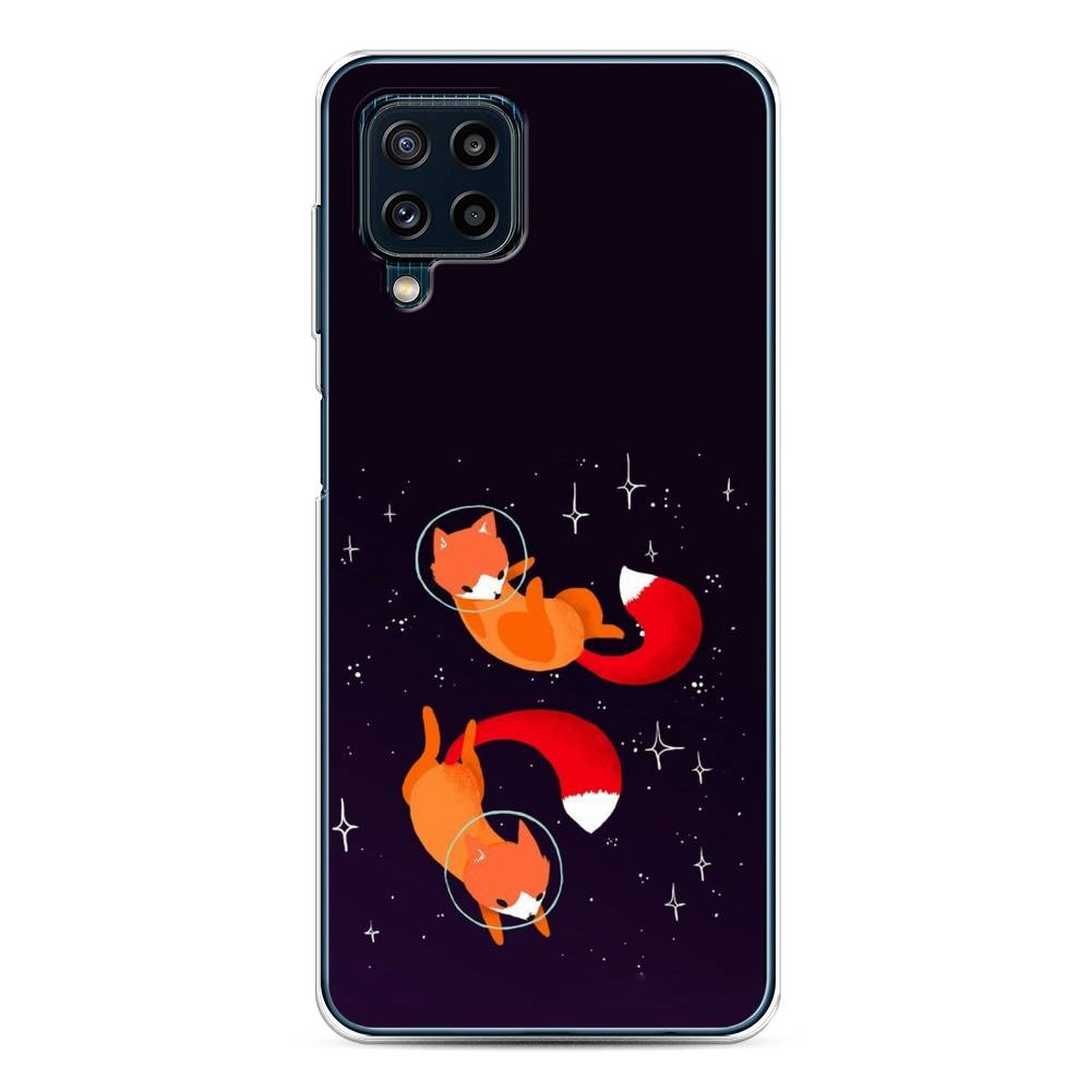 

Чехол Awog на Samsung Galaxy M32 / Самсунг M32 "Лисы космонавты", Разноцветный, 2103550-4