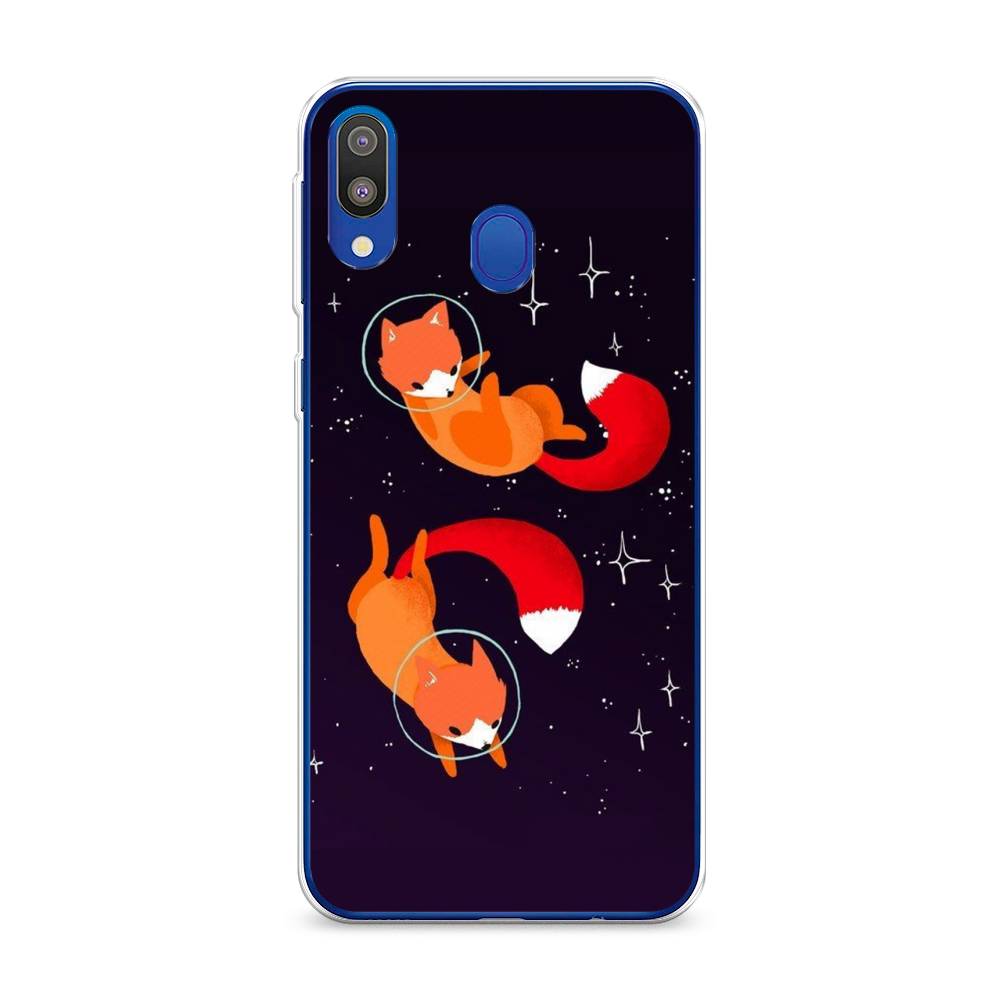 

Чехол Awog на Samsung Galaxy M20 "Лисы космонавты", Разноцветный, 27450-4
