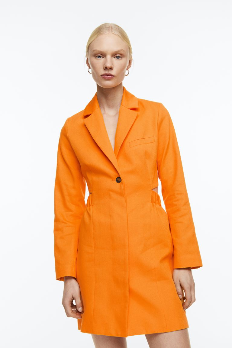 

Платье женское H&M 1147803001 оранжевое XS (доставка из-за рубежа), 1147803001