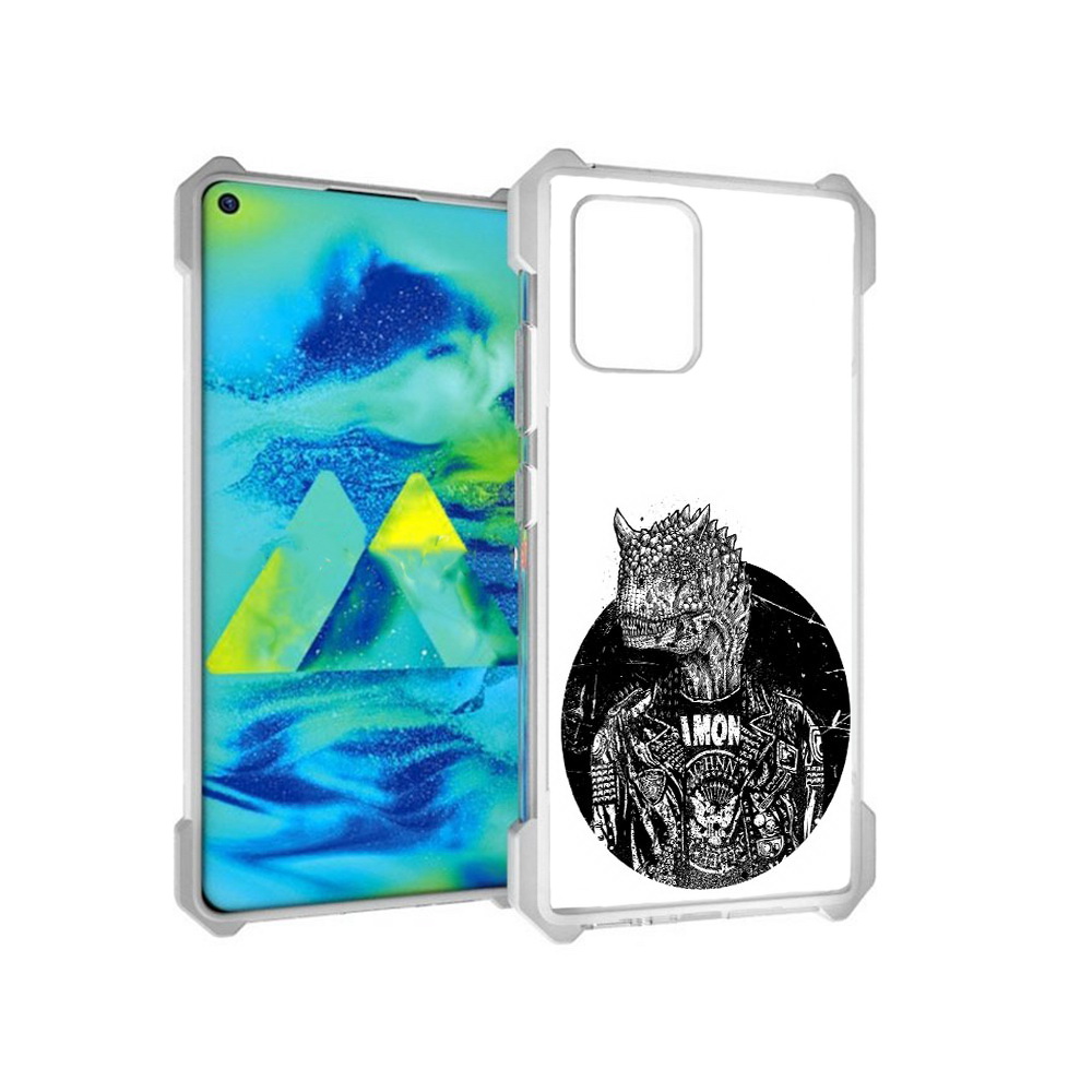 Чехол MyPads Tocco для Samsung Galaxy S10 Lite динозавр в куртке (PT143840.502.328)