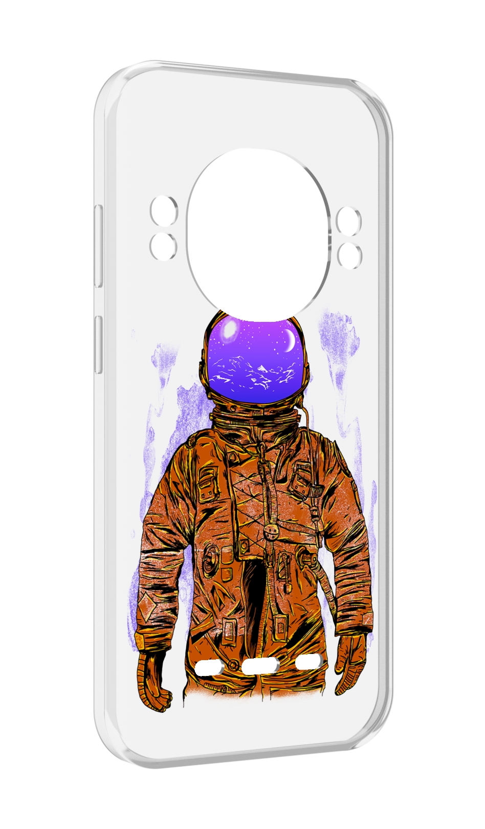 

Чехол MyPads нарисованный мужчина в скафандре для UleFone Power Armor 16 Pro, Прозрачный, Tocco