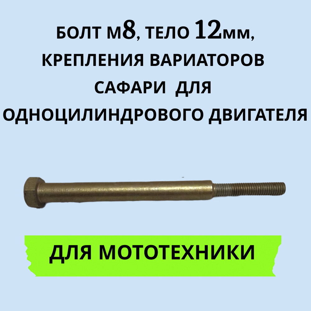 

Болт М8 крепления вариатора Сафари для одноцилиндрового двигателя