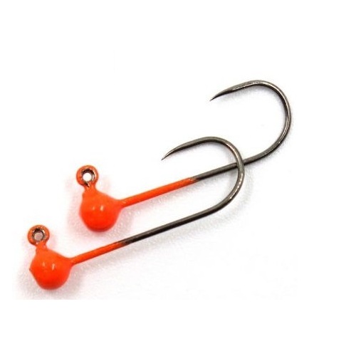 Trout Zone Джиг-головка крючок без бородки TROUT ZONE BN (#2; 0,8гр; Оранжевый;5шт)