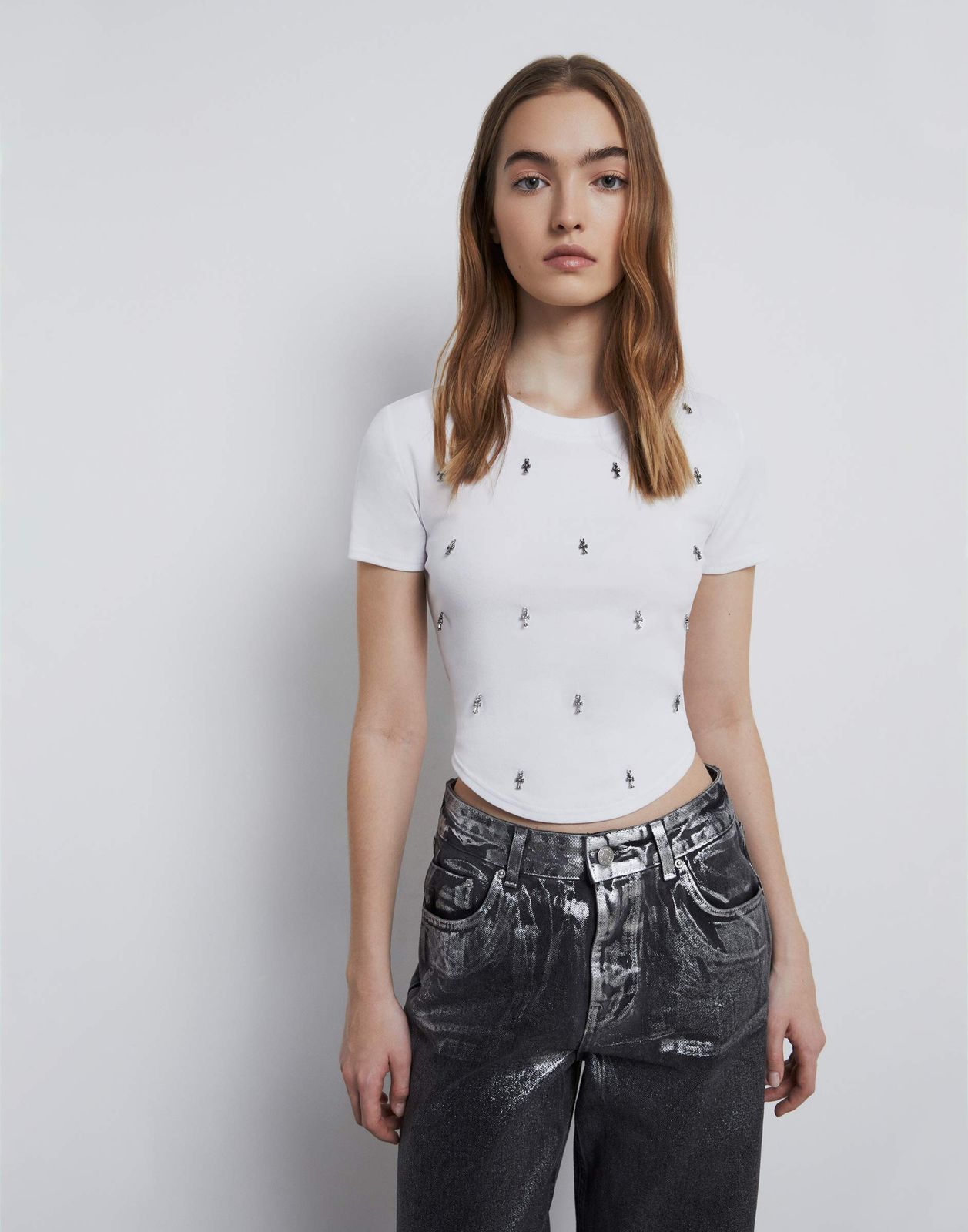

Футболка женская Gloria Jeans GKT023233 белый S/170, GKT023233