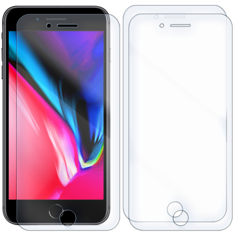 

Комплект из 3-x защитных гибридных стекол для iPhone 7 Plus