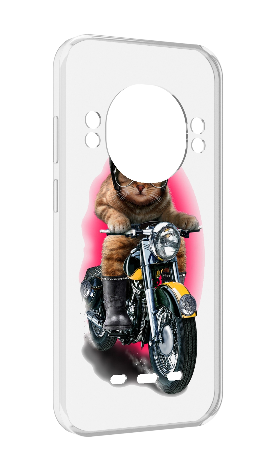 

Чехол MyPads мото-кот для UleFone Power Armor 16 Pro, Прозрачный, Tocco