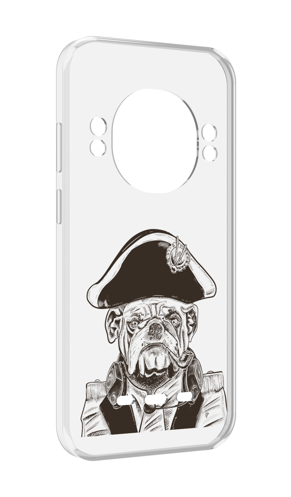 

Чехол MyPads мопс генерал для UleFone Power Armor 16 Pro, Прозрачный, Tocco