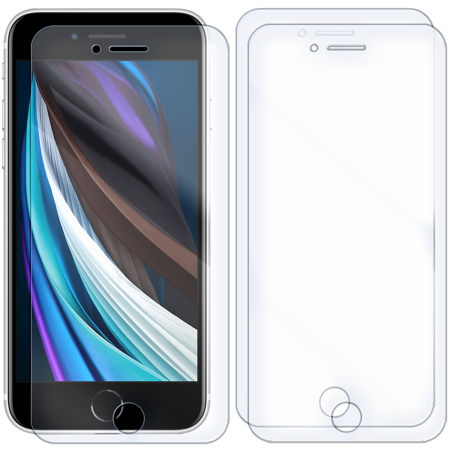 

Комплект из 3-x защитных гибридных стекол для iPhone SE 2020