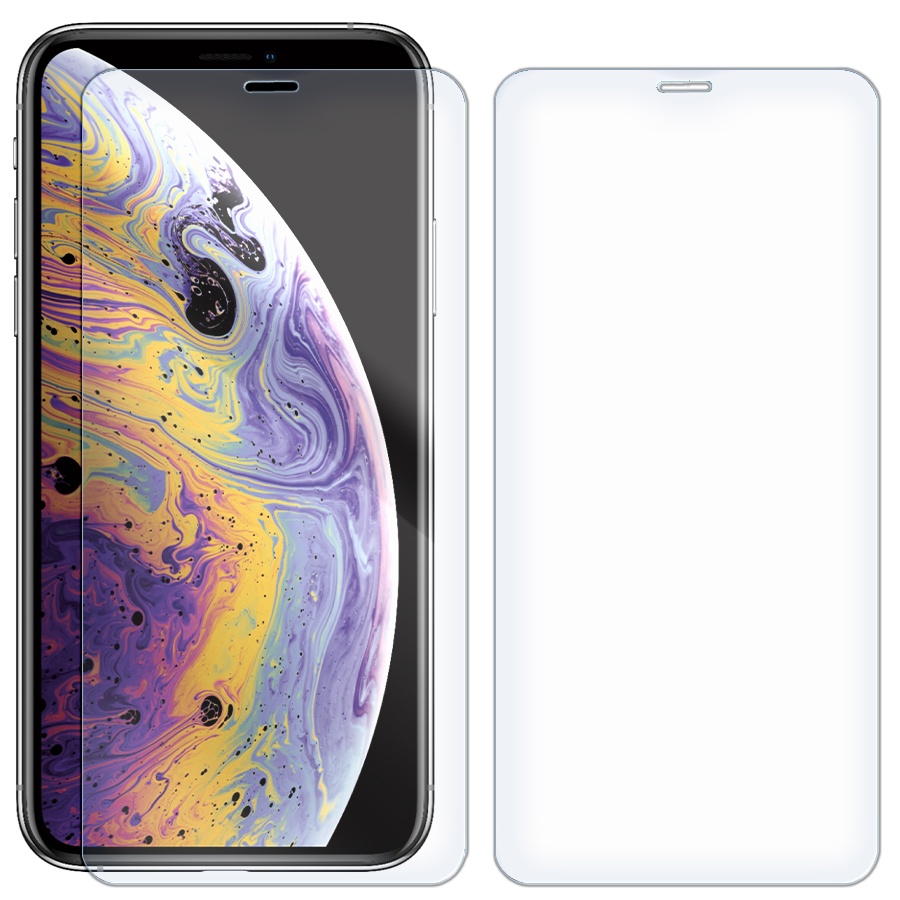 

Комплект из 2-x защитных гибридных стекол для iPhone XS Max