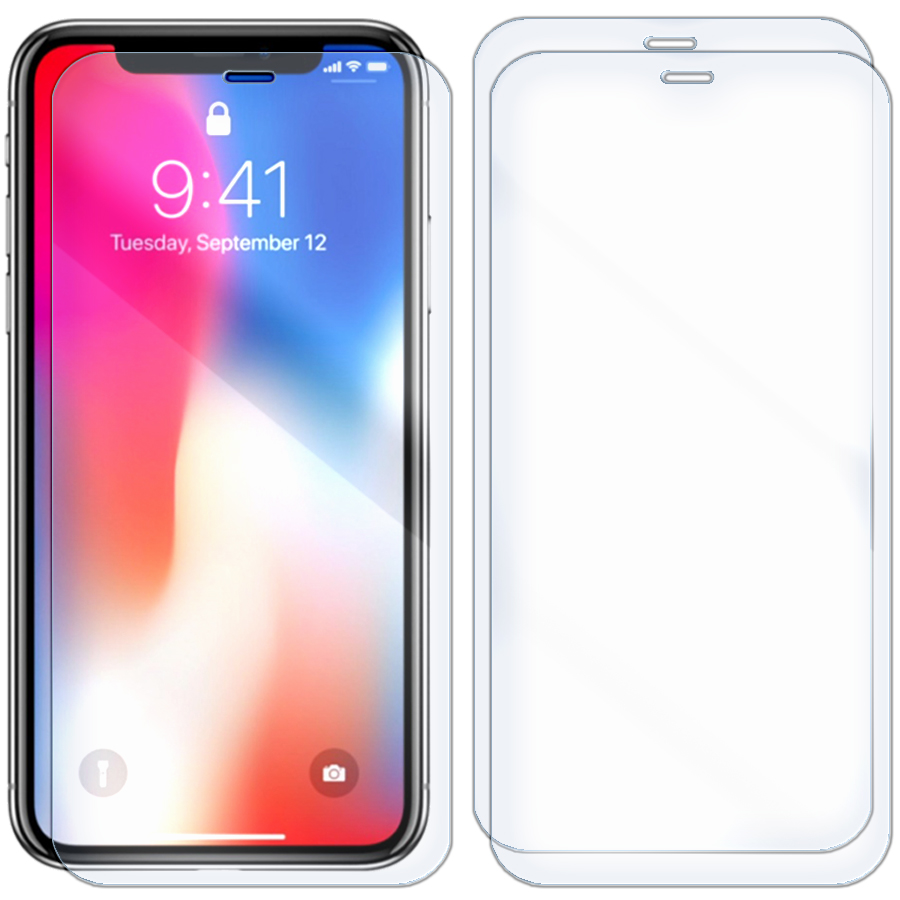

Комплект из 3-x защитных гибридных стекол для iPhone XS
