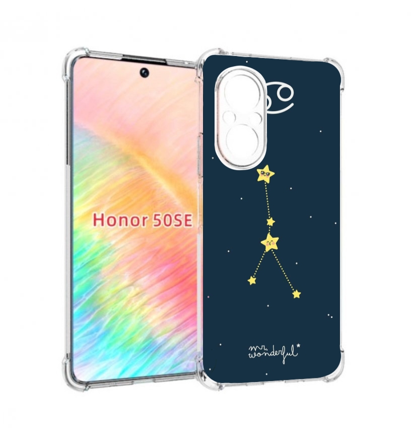 

Чехол бампер MyPads знак-зодиака-рак-3 для Honor 50 SE противоуд, Прозрачный, Tocco