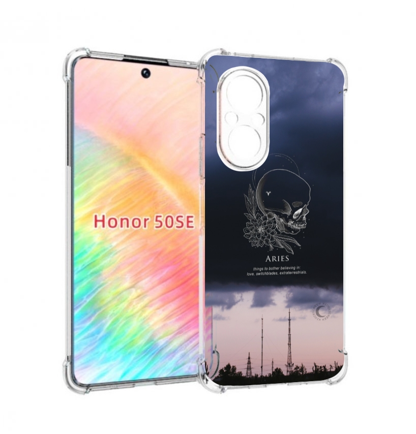 

Чехол бампер MyPads знак-зодиака-овен-4 для Honor 50 SE противоу, Прозрачный, Tocco