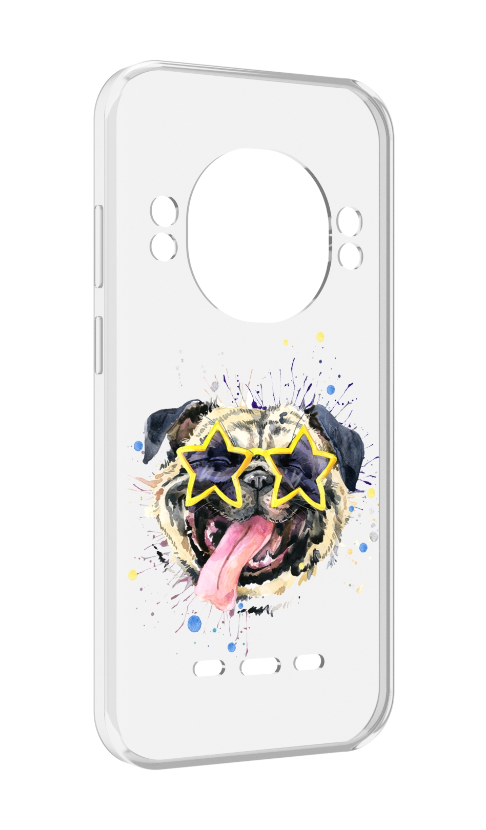 

Чехол MyPads мопс боксер для UleFone Power Armor 16 Pro, Прозрачный, Tocco
