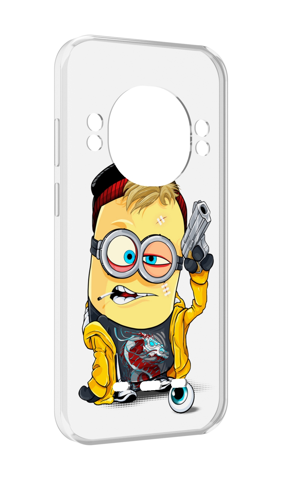 

Чехол MyPads миньон бандит для UleFone Power Armor 16 Pro, Прозрачный, Tocco