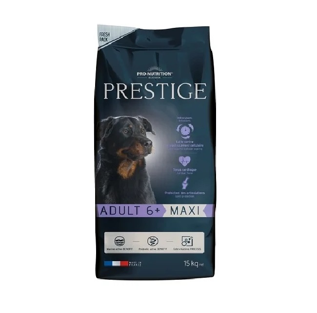 Сухой корм для собак Flatazor Prestige Adult 6+ Maxi, мясо, 15кг