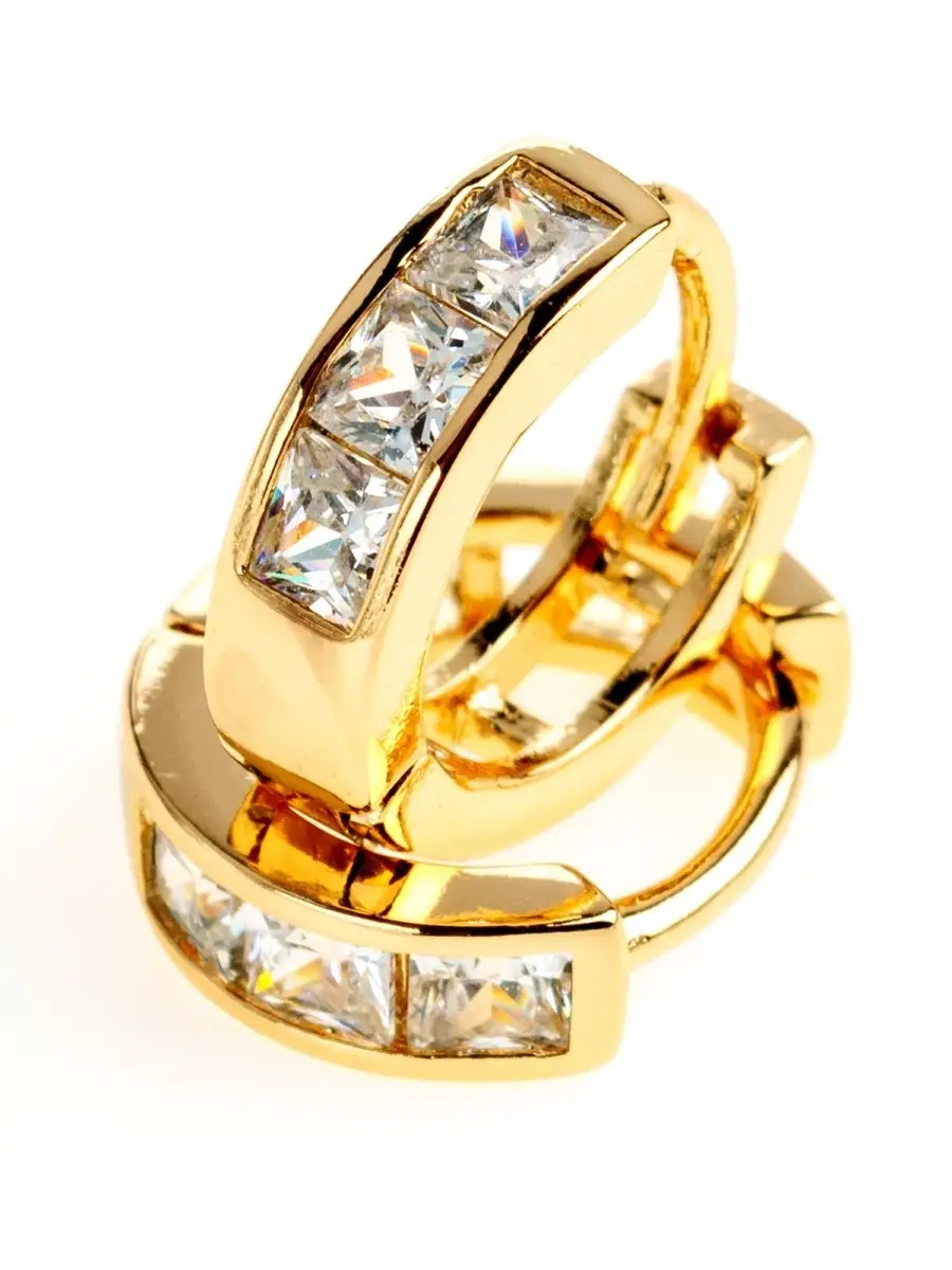 

Серьги конго из бижутерного сплава Xuping Jewelry x3420212-085, фианит, x3420212-085