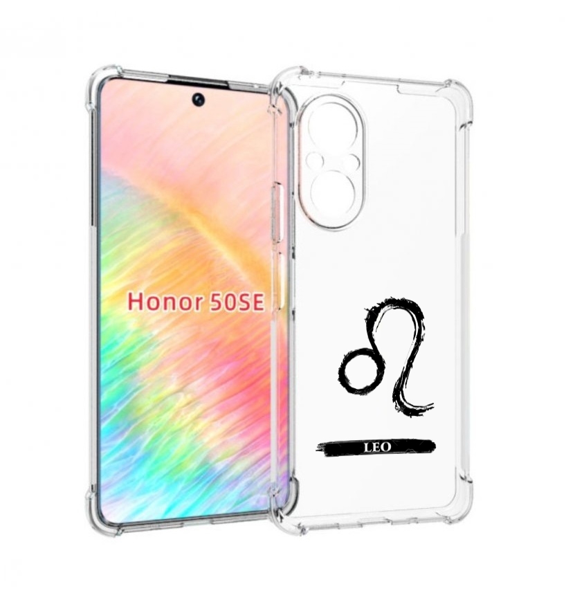 

Чехол бампер MyPads знак-зодиака-лев-7 для Honor 50 SE противоуд, Прозрачный, Tocco