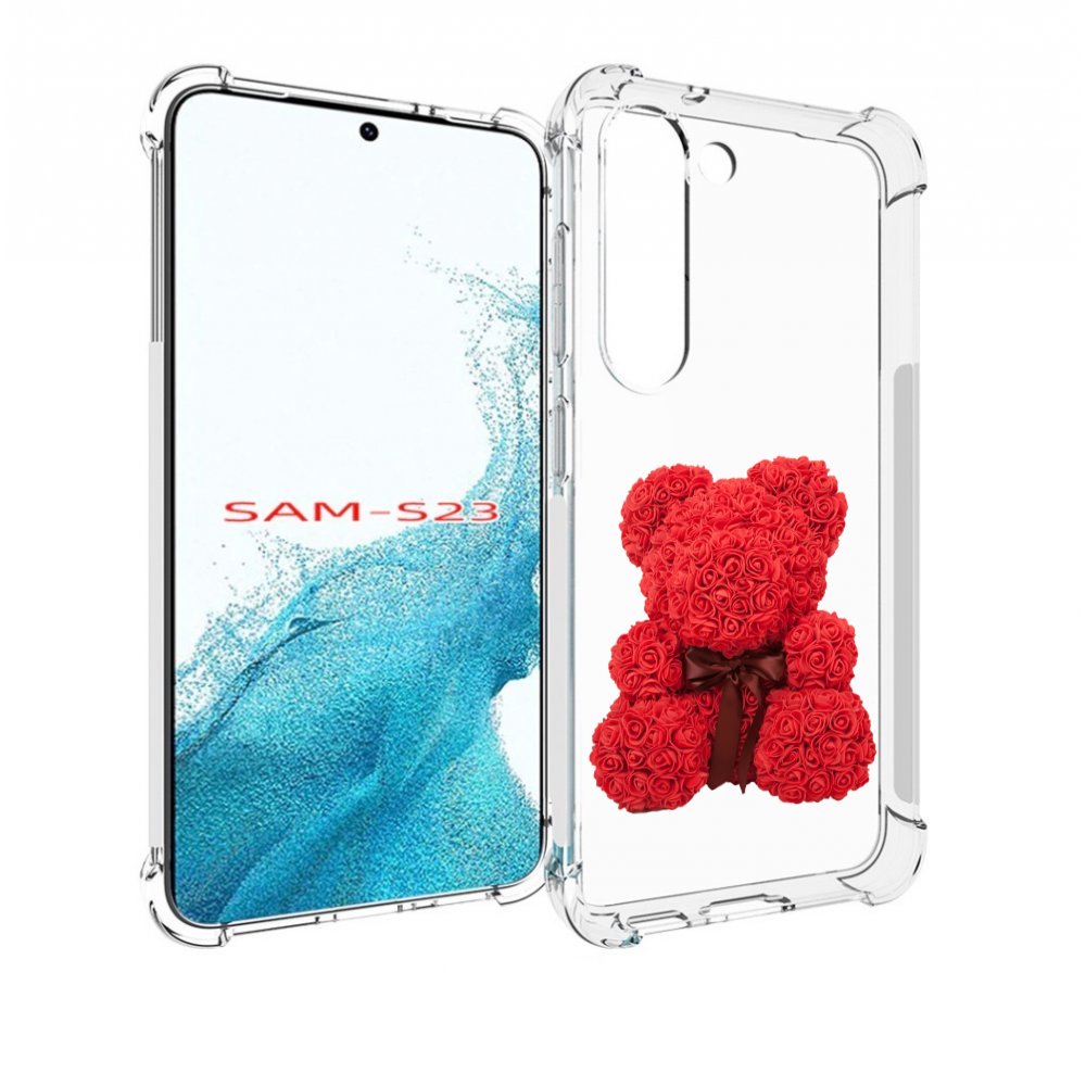 

Чехол MyPads мишка-из-розочек для Samsung Galaxy S23, Прозрачный, Tocco