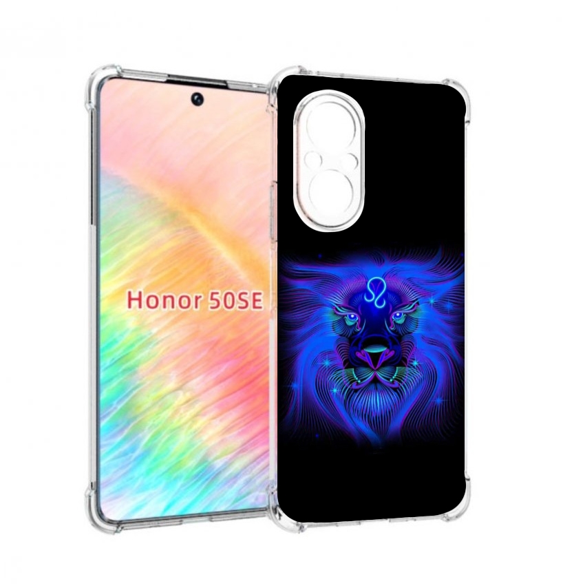 

Чехол бампер MyPads знак-зодиака-лев-3 для Honor 50 SE противоуд, Прозрачный, Tocco