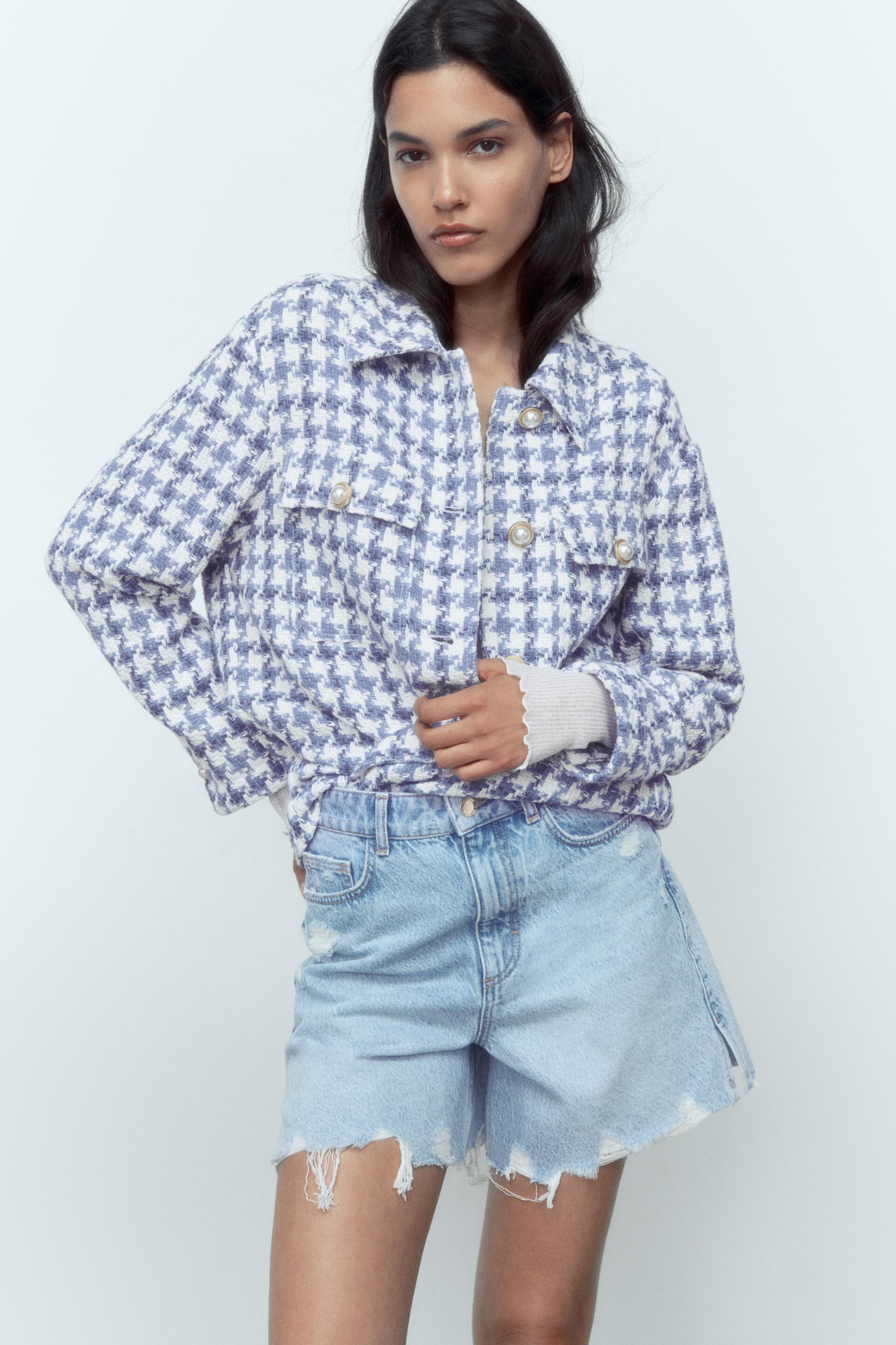 

Рубашка женская ZARA 07958102 синяя XS (доставка из-за рубежа), 07958102