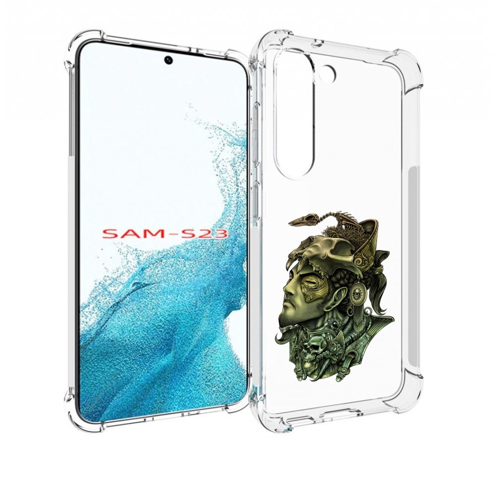 

Чехол MyPads бронзовый воин для Samsung Galaxy S23, Прозрачный, Tocco