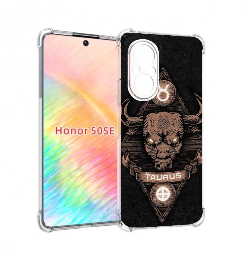 

Чехол бампер MyPads знак зодиака телец 2 для Honor 50 SE противо, Прозрачный, Tocco