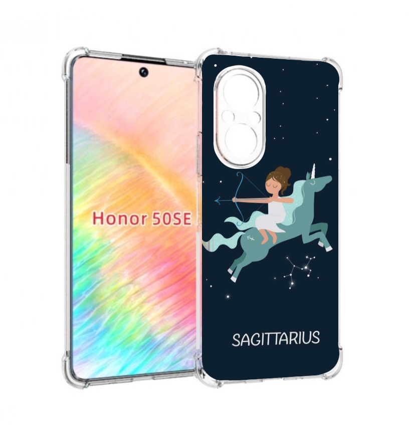 

Чехол бампер MyPads знак зодиака стрелец 5 для Honor 50 SE проти, Прозрачный, Tocco