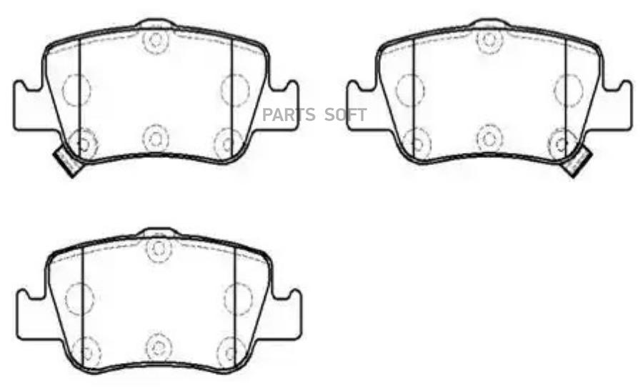 

Колодки тормозные дисковые задн toyota: auris bosh 07-, corolla bosh 07-