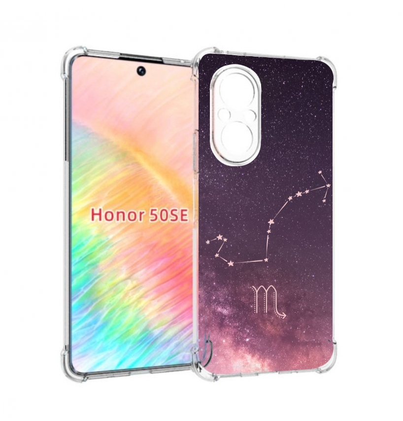 

Чехол бампер MyPads знак зодиака скорпион 4 для Honor 50 SE прот, Прозрачный, Tocco