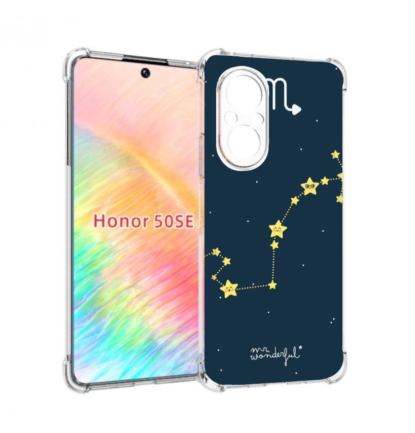 

Чехол бампер MyPads знак зодиака скорпион 1 для Honor 50 SE прот, Прозрачный, Tocco