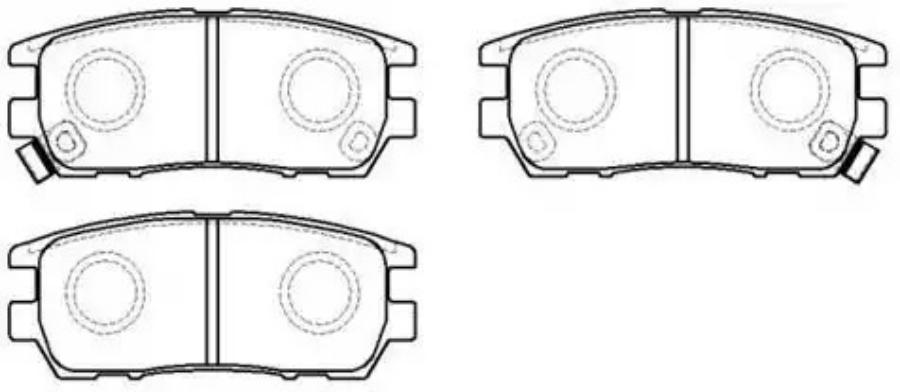 Колодки тормозные дисковые mitsubishi: pajero, montero 91.10-