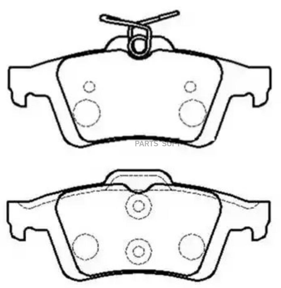 

Колодки тормозные дисковые задн ford: c-max 07-, focus c-max 03-07, focus ii 04-, focus ii