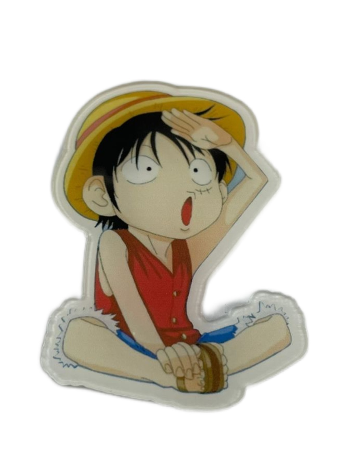 Значок на одежду Plush Story Луффи смотрит вдаль Luffy One Piece, бежевый original laica bi flux magnesium active 2 piece replacement filter cartridges