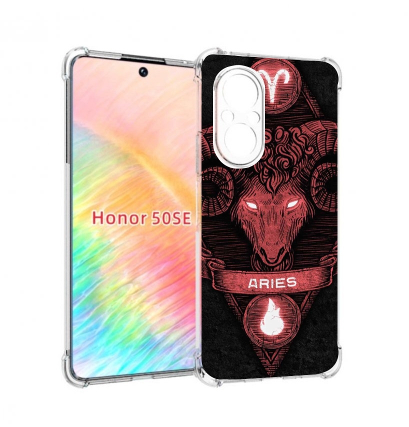 

Чехол бампер MyPads знак зодиака овен 6 для Honor 50 SE противоу, Прозрачный, Tocco