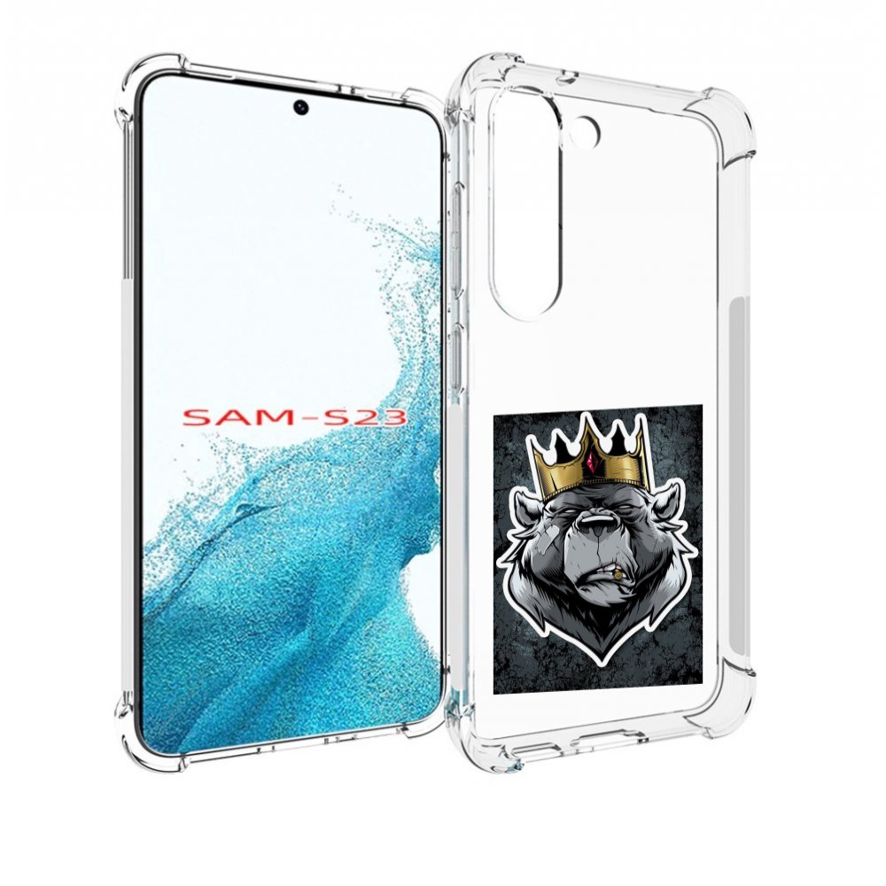 

Чехол MyPads медведь с короной для Samsung Galaxy S23, Прозрачный, Tocco