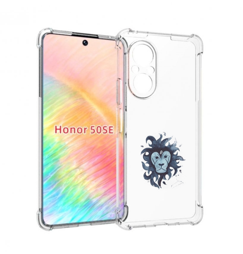

Чехол бампер MyPads знак зодиака лев 5 для Honor 50 SE противоуд, Прозрачный, Tocco