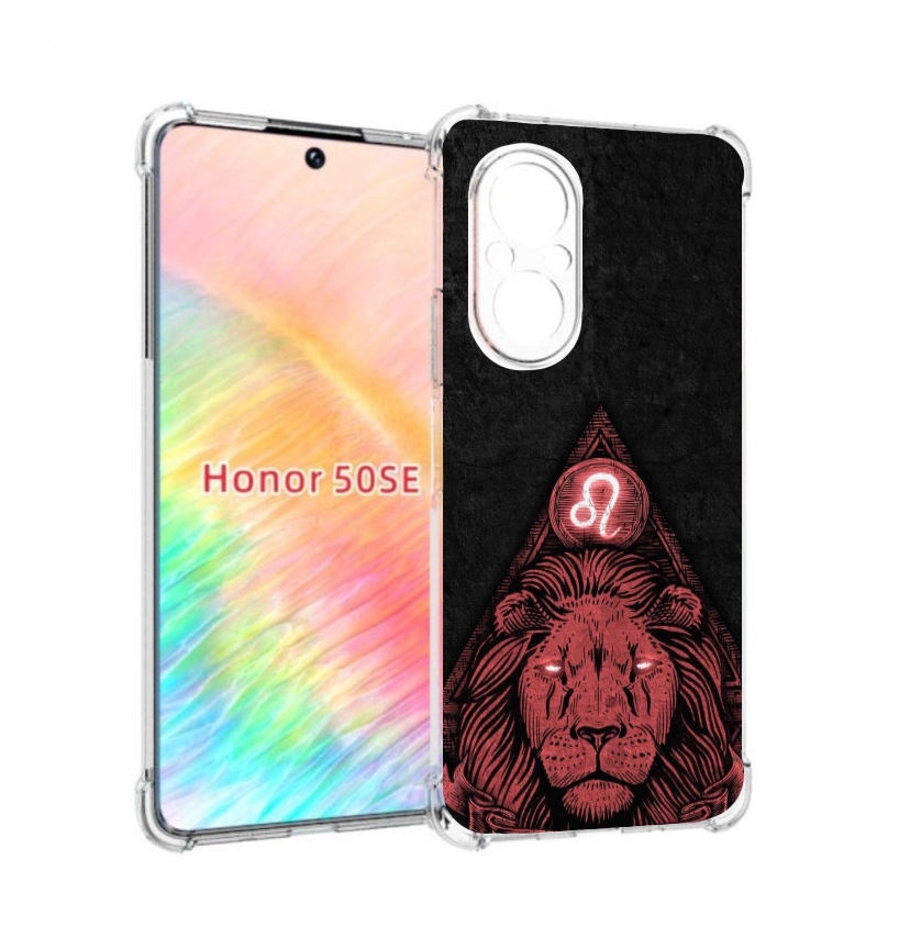 

Чехол бампер MyPads знак зодиака лев 4 для Honor 50 SE противоуд, Прозрачный, Tocco