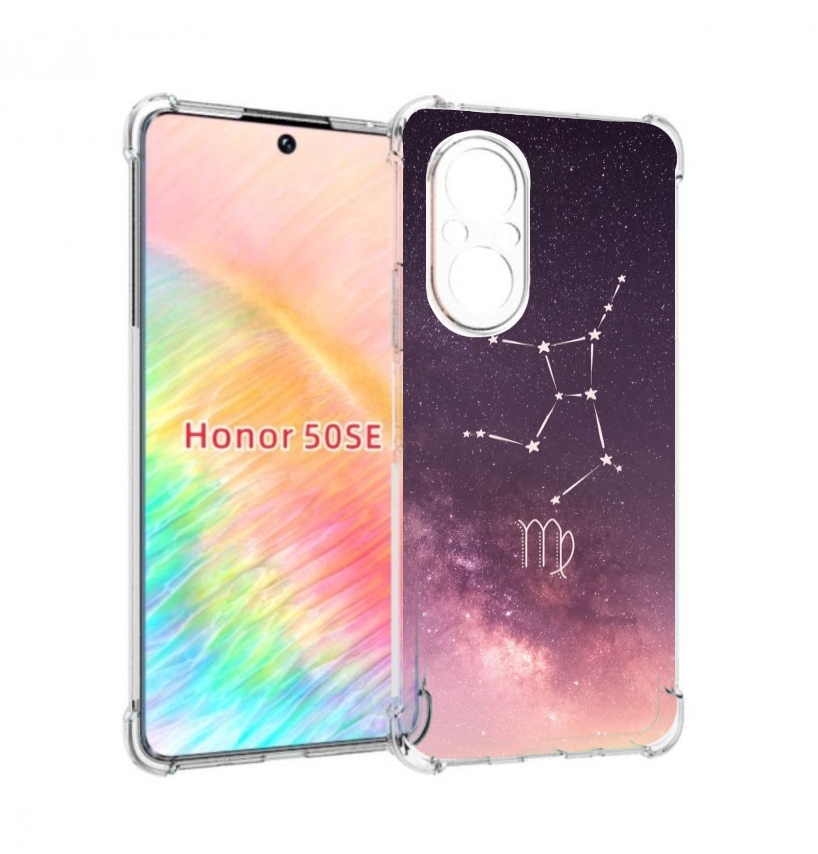 

Чехол бампер MyPads знак зодиака дева 4 для Honor 50 SE противоу, Прозрачный, Tocco