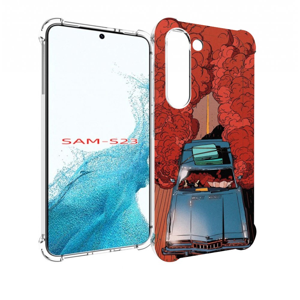 

Чехол MyPads машина мчится с дымком для Samsung Galaxy S23, Прозрачный, Tocco