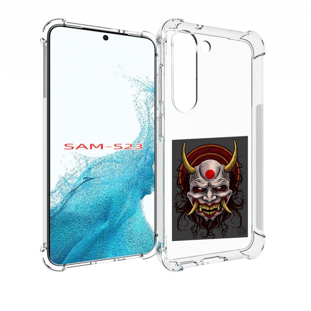 

Чехол MyPads маска с клыками и рогами для Samsung Galaxy S23, Прозрачный, Tocco