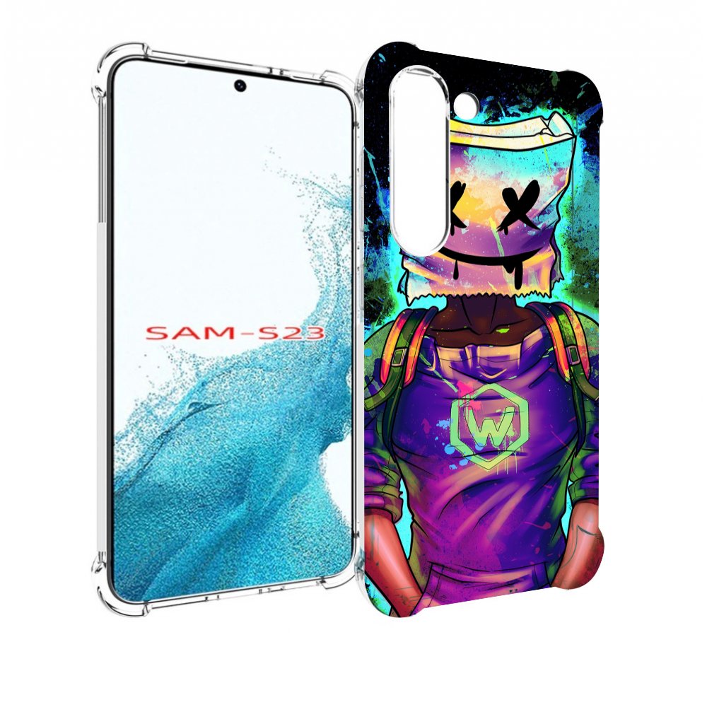 

Чехол MyPads маршмеллоу-глитч для Samsung Galaxy S23, Прозрачный, Tocco