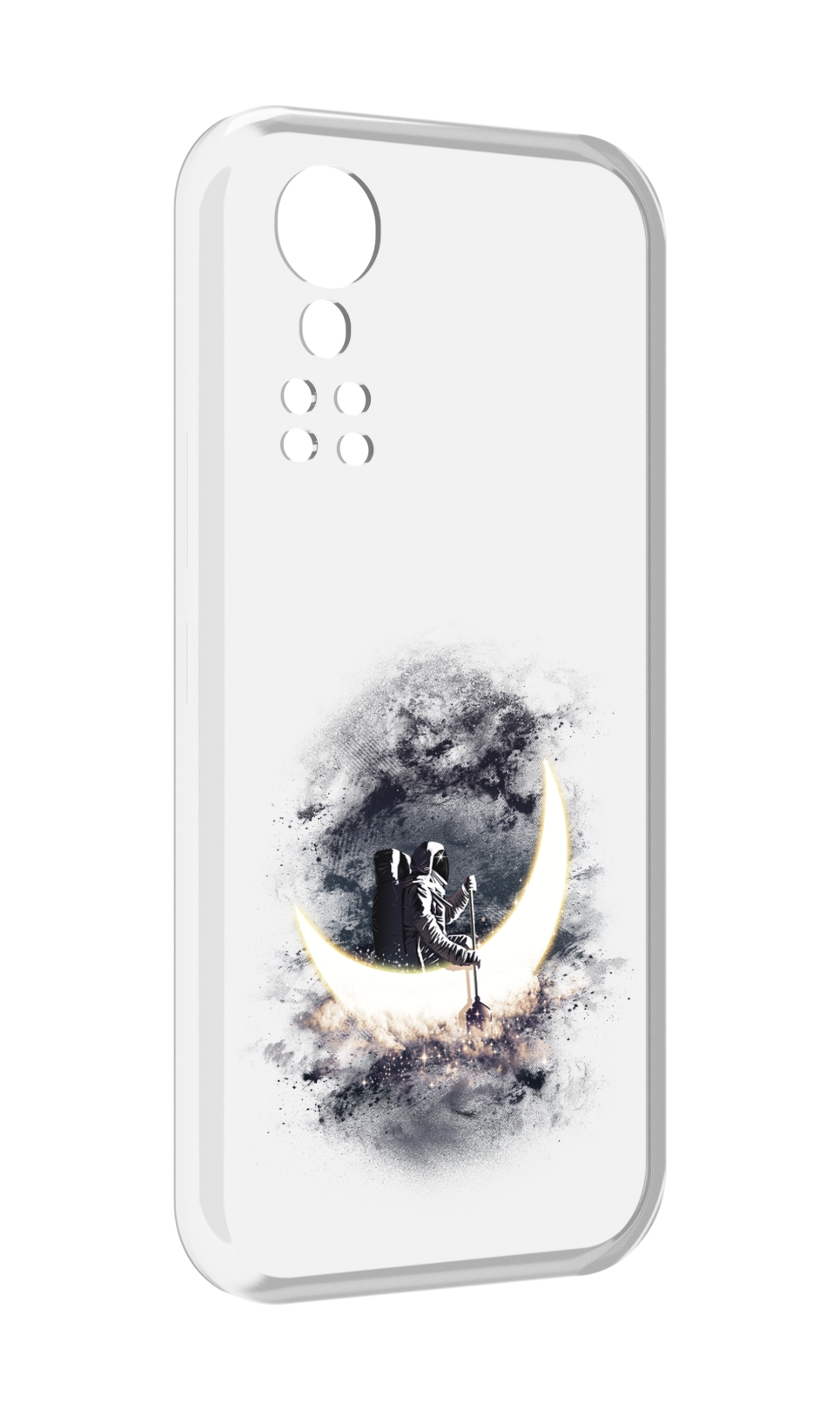 

Чехол MyPads лунный путешественник для ZTE Axon 30 5G / Axon 30S, Прозрачный, Tocco