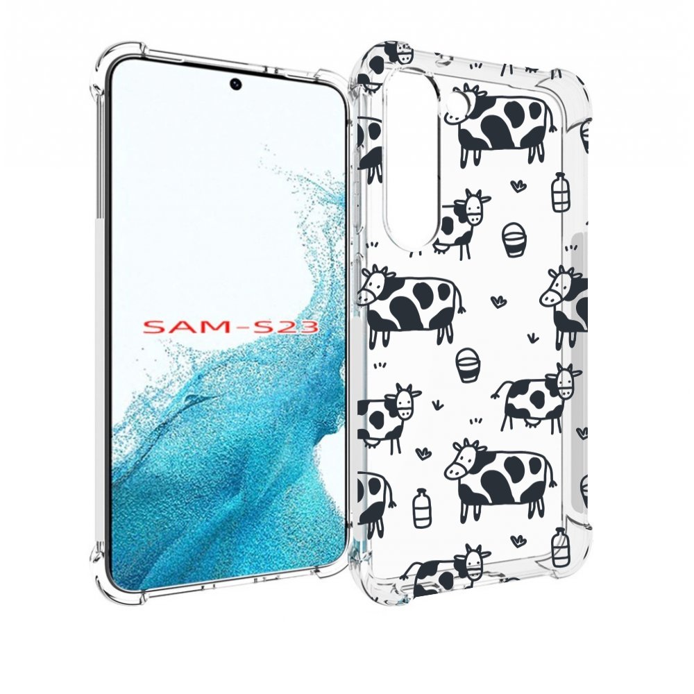 

Чехол MyPads маленькие-коровки для Samsung Galaxy S23, Прозрачный, Tocco