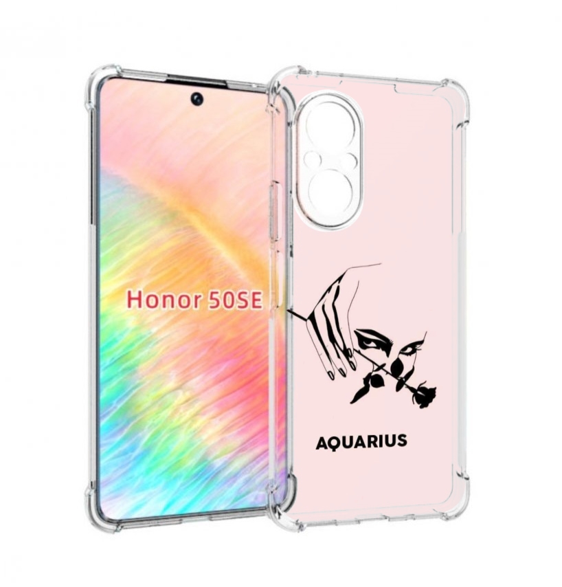 

Чехол бампер MyPads знак зодиака водолеи 3 для Honor 50 SE прот, Прозрачный, Tocco
