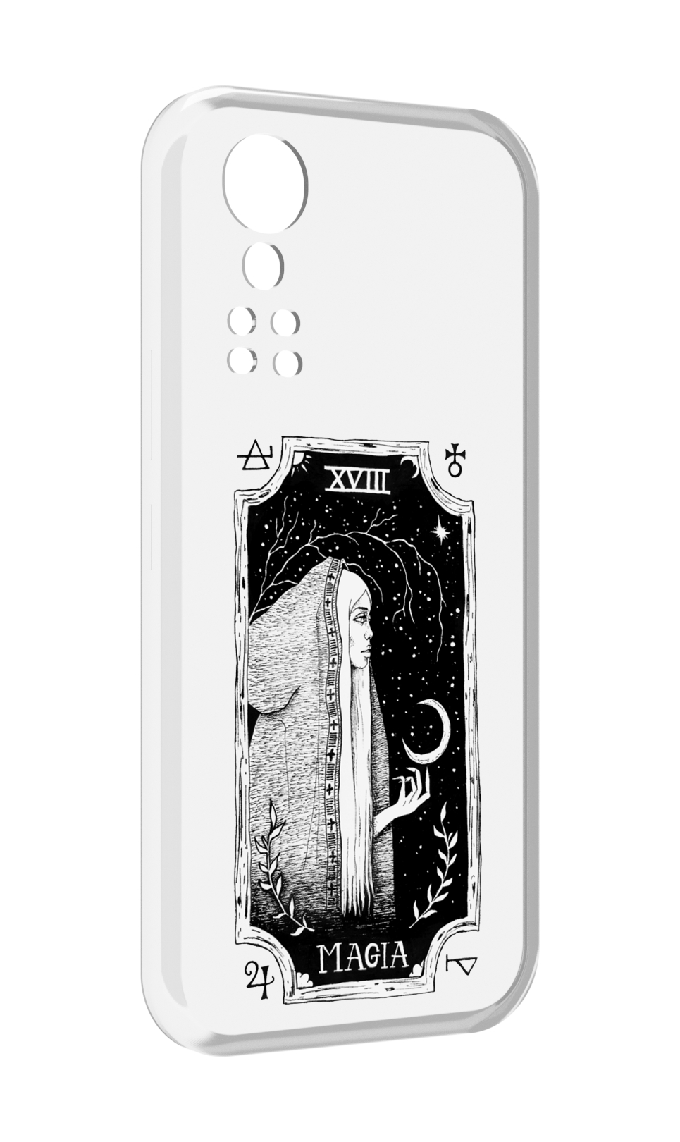 

Чехол MyPads лунная магия для ZTE Axon 30 5G / Axon 30S, Прозрачный, Tocco