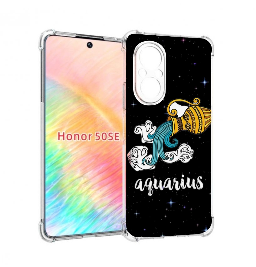 

Чехол бампер MyPads знак зодиака водолеи 2 для Honor 50 SE прот, Прозрачный, Tocco
