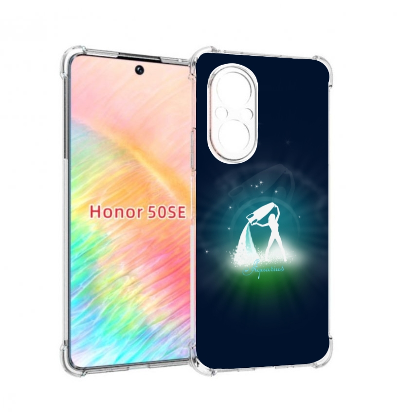 

Чехол бампер MyPads знак зодиака водолеи 1 для Honor 50 SE прот, Прозрачный, Tocco