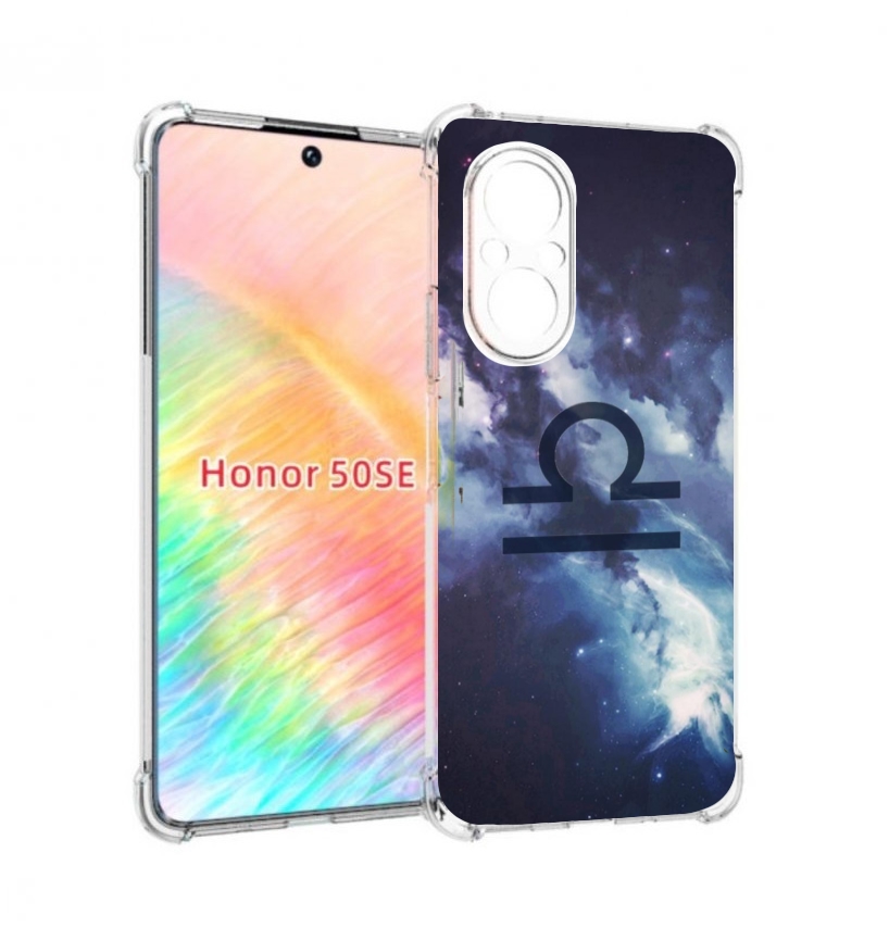 

Чехол бампер MyPads знак зодиака весы 5 для Honor 50 SE противоу, Прозрачный, Tocco